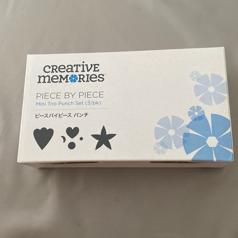Creative Memories, Piece By Piece  Mini Trio Punch Set, This is A ( 3/pm ).  NEW